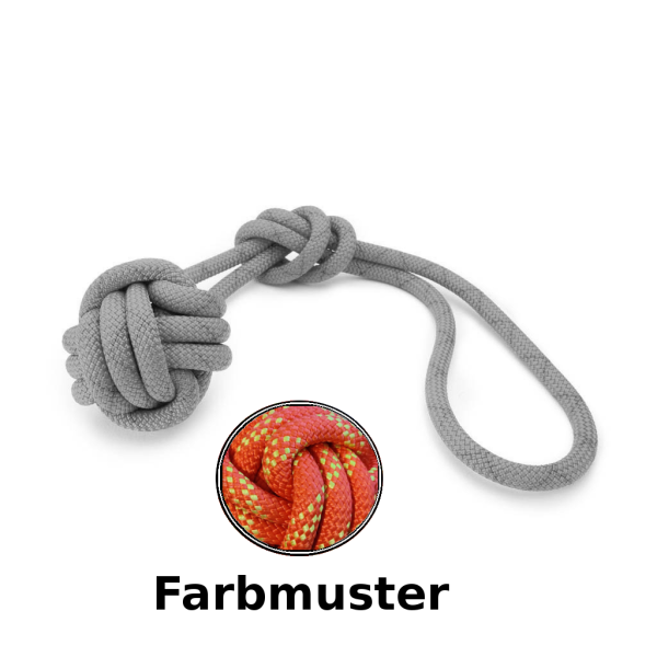 Wurfball - L mit Handschlaufe - rot gelb rally